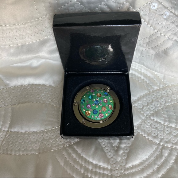 Jeweled Purse bag hook for table or counter. Never used. - Picture 2 of 5